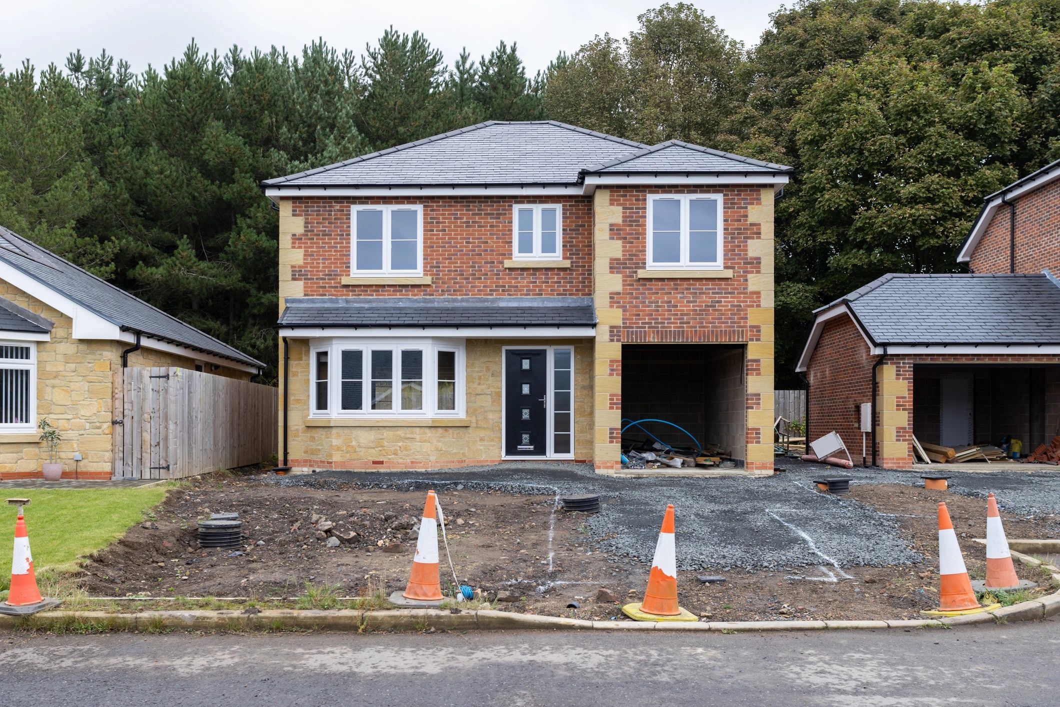 Residential development site in progress